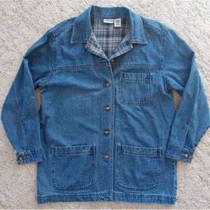 Vintage Cabin Creek Long Denim Jean Jacket Women's Medium